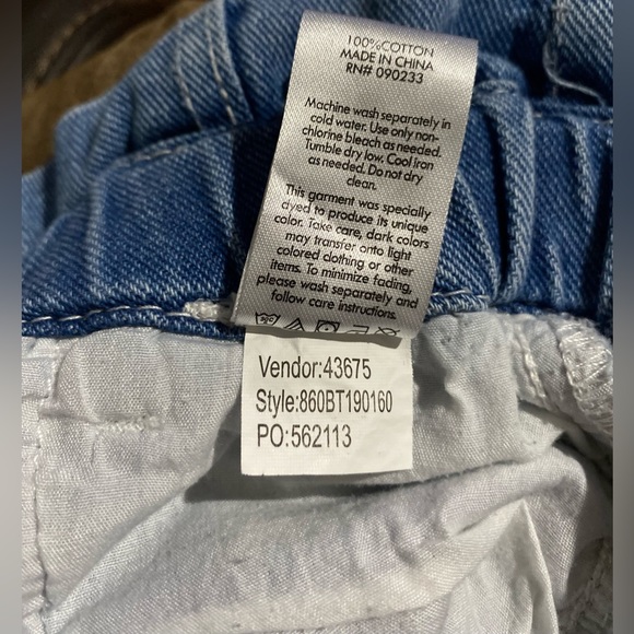 PACSUN 🎉HP🎉 Women’s Paperbag High Waisted Mom Jean Cotton Size 26 - Picture 9 of 9